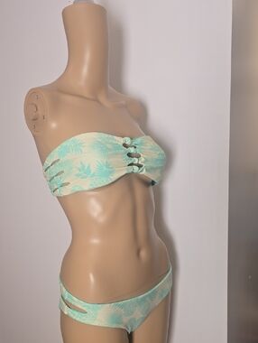 Reversible Mint Strapless Bikini Set - Small